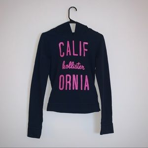 Black & Pink Hollister Hoodie